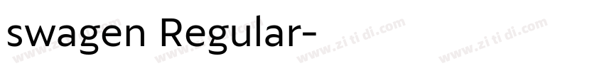 swagen Regular字体转换